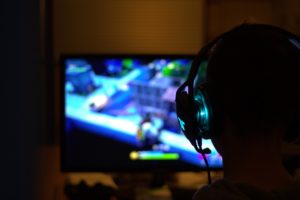gamer, headset