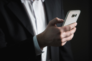a person using a smartphone