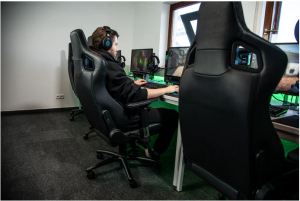 a gaming chair offering comfort and support